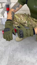Зимові тактичні рукавички magnum олива до XXL - зображення 7