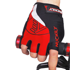 Перчатки велосипедные спортивные Nuckily PC01 без пальцев M Red M - изображение 3