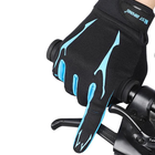 Перчатки велосипедные спортивные West Biking 0211191 с пальцами XL Blue XL - изображение 7