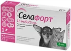 Краплі Селафорт для котів і собак до 2,5 кг KRKA 15 мг / 025 мл