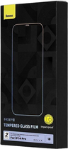 Szkło hartowane Baseus Crystal Series do Apple iPhone 14 Pro 2 szt Black (P60012018201-01) - obraz 2
