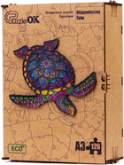 Puzzle drewniane PuzzleOK Długowieczny żółw 126 elementów (4821993007380) - obraz 1