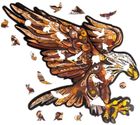Пазл дерев'яний PuzzleOK Карпатський орел 125 елементів (4821993007496) - зображення 2