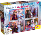 Puzzle dwustronne Lisciani Supermaxi Frozen 2 4 x 48 elementy (8008324086603) - obraz 1
