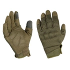 Тактичні рукавиці повнопалі із захистом Олива L - зображення 1