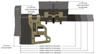 Приклад MDT Skeleton Carbine Stock 9.75”. Матеріал – алюміній. Колір – пісочний - зображення 4