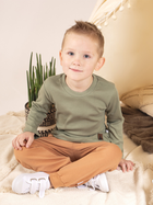 Дитяча футболка з довгими рукавами для хлопчика Nicol 206140 74 см Зелена (5905601018506) - зображення 3