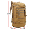 Рюкзак тактичний Smartex 3P Tactical 60 ST-069 khaki - зображення 10