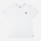Підліткова футболка для дівчинки Levis 4EK826-001 158 см (14A) Біла (3666643067533) - зображення 1