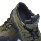 Тактичні кросівки літні PAV 101 олива хакі шкіряні сітка перфоровані 45 - зображення 8