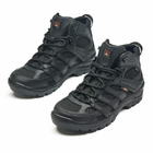 Берцы летние тактические ботинки PAV 507 черные кожаные сетка Fee Air 45 - изображение 4