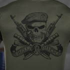 Потоотводящая мужская футболка Coolmax с принтом "Верный навсегда" олива размер M - изображение 5