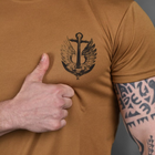Потоотводящая мужская футболка Coolmax с принтом "Верный навсегда" койот размер S - изображение 5