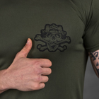 Потовідвідна чоловіча футболка Odin Coolmax із принтом "Game" олива розмір XL - зображення 6