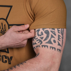 Потовідвідна чоловіча футболка Coolmax з принтом "Сoлдaт" койот розмір XL - зображення 6