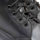 Шкіряні берці зі зручною системою шнурівки чорні розмір 41 - зображення 5
