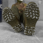 Чоловічі шкіряні кросівки із сітчастими вставками олива розмір 40 - зображення 5