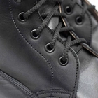 Шкіряні берці зі зручною системою шнурівки чорні розмір 42 - зображення 5