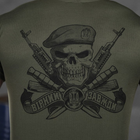 Потоотводящая мужская футболка Coolmax с принтом "Верный навсегда" олива размер L - изображение 5