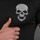 Потоотводящая мужская футболка Odin Coolmax с принтом "Skull" черная размер M - изображение 5