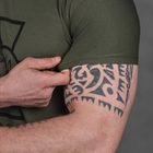 Потоотводящая мужская футболка Coolmax с принтом "Сoлдaт" олива размер L - изображение 6