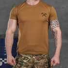 Чоловіча потовідвідна футболка Bayraktar Coolmax з принтом "Чеpеп" койот розмір S - зображення 1