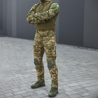 Чоловічий костюм "G3" ріп-стоп убакс + штани з наколінниками піксель розмір L - зображення 2