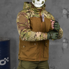 Мужская демисезонная куртка рип-стоп "7.62 tactical combo" с съемным капюшоном мультикам койот размер XL - изображение 3