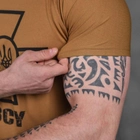 Потовідвідна чоловіча футболка Coolmax з принтом "Сoлдaт" койот розмір 2XL - зображення 6