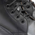 Шкіряні берці зі зручною системою шнурівки чорні розмір 43 - зображення 5