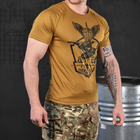 Потоотводящая мужская футболка Odin Coolmax с принтом ДШВ койот размер XL - изображение 4