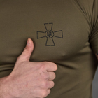 Мужская футболка Coolpass олива размер S - изображение 5