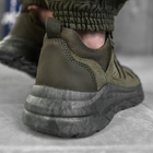 Мужские кроссовки "Specter" из пресскожи олива размер 45 - изображение 4