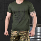 Мужская футболка "Monax" кулир олива размер L - изображение 1