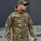 Чоловіча Водовідштовхуюча Куртка Хижак Military "Soft Shell" з капюшоном камуфляжна розмір 2XL - зображення 2