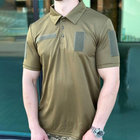 Мужское Поло CollMax с липучками для шевронов / Легкая футболка хаки размер M - изображение 4
