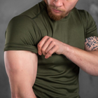 Потоотводящая мужская футболка "Animal" с анатомическим кроем олива размер 2XL - изображение 5