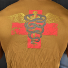 Потоотводящая мужская футболка Odin Medical Coolmax койот размер S - изображение 7