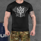 Потоотводящая мужская футболка Odin Coolmax с принтом "Coat of arms" черная размер XL - изображение 1