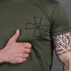 Потоотводящая мужская футболка Coolmax олива размер M - изображение 5