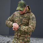 Чоловіча Водовідштовхуюча Куртка Хижак Military "Soft Shell" з капюшоном камуфляжна розмір M - зображення 3