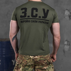 Потоотводящая мужская футболка Coolmax олива размер 2XL - изображение 4