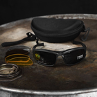 Захисні окуляри Daisy X7 з 4 змінними лінзами та чохлом чорні розмір універсальний - зображення 5