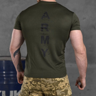 Мужская футболка "Army" CoolPass с сетчатыми вставками олива размер M - изображение 4