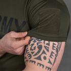 Мужская футболка "Army" CoolPass с сетчатыми вставками олива размер M - изображение 7