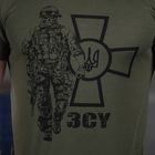 Потовідвідна чоловіча футболка Coolmax з принтом "Сoлдaт" олива розмір 2XL - зображення 5