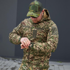 Чоловіча Водовідштовхуюча Куртка Хижак Military "Soft Shell" з капюшоном камуфляжна розмір 3XL - зображення 3