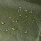 Прочный Пончо - Дождевик с Капюшоном и проклеенными Швами / Водозащитный плащ олива размер универсальный - изображение 3