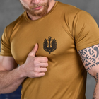 Потовідвідна чоловіча футболка Odin coolmax з принтом "Вірний назавжди" койот розмір 3XL - зображення 6