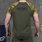 Потовідвідна чоловіча футболка Odin Coolmax з принтом "ARMY" піксель олива розмір M - зображення 4